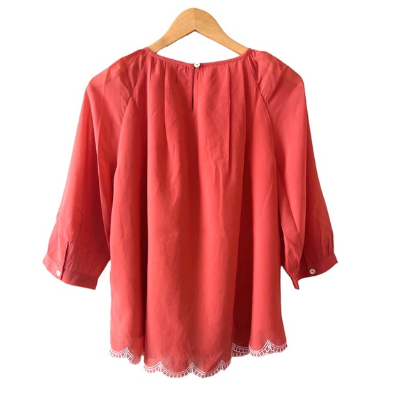 Soft Surroundings Embroidered Peasant Top - Picture 6 of 7